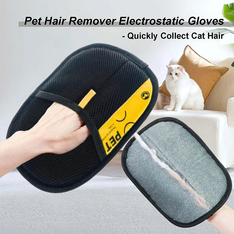 Electrostatic Pet Grooming Gloves